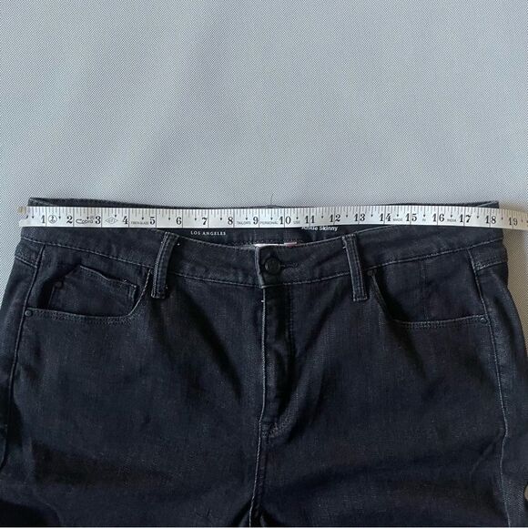 Laurie Felt Los Angeles Black Daisy Denim Ankle Skinny Jeans Women’s Size 18WP - Picture 6 of 11